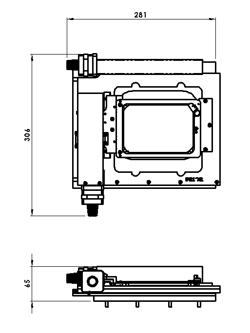 Prior ES107 Motorized Stage Dimension